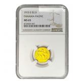 1915-S Pan-Pac $2.50 Gold Quarter Eagle NGC MS65