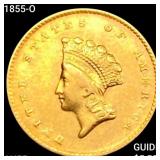 1855-O Rare Gold Dollar HIGH GRADE