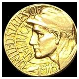 1915-S Gold $1 Panama-Pacific Exposition CHOICE AU