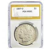 1897-O Morgan Silver Dollar PGA MS61