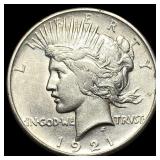 1921 Silver Peace Dollar CHOICE AU