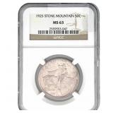 1925 Stone Mountain Half Dollar NGC MS63