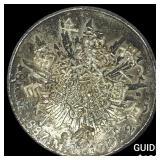 Mexico Silver 1 Peso Chopmarks NEARLY UNCIRCULATE