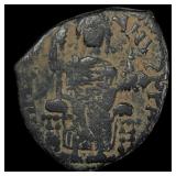 Justinian I 527-565 AE 1/2 Follis  LIGHTLY CIRCUL