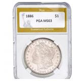 1886 Morgan Silver Dollar PGA MS63