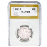 1929-S Standing Liberty Quarter PGA MS65