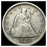 1875 Seated Liberty Twenty Cents LIGHTLY CIRCULATE