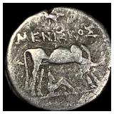 260-167/98 BC Illyria SIlver Drachm NEARLY UNCIRCU