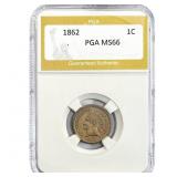 1862 Indian Head Cent PGA MS66