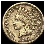 1861 Copper-Nickel Indian Head Cent LIGHTLY CIRCUL