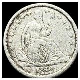 1840 Seated Liberty Dime No Drapery LIGHTLY CIRCUL