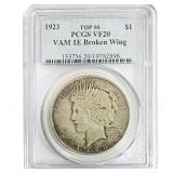 1923 Morgan Silver Dollar PCGS VF20