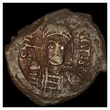 Byzantine Maurice TIberius 582-602 Bronze 1/2 Fol