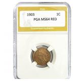 1903 Indian Head Cent PGA MS64 RED