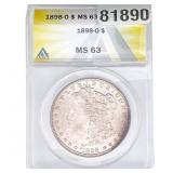 1897-O Morgan Silver Dollar ANACS MS63