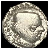 Western Satraps Visvasena 292-304 Silver Drachm N