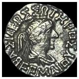 Ancient Bactria Hermaeus Posthumous  Silver Drach
