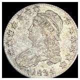 1824 Capped Bust Half Dollar ABOUT UNCIRCULATED