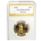 1992 1/2oz $25 Gold Eagle PGA PR70 DCAM