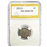 1922-D Wheat Cent PGA MS64 RB