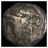 409 Ancient Calabria, Taras Silver Didrachm NEARLY