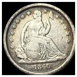 1840-O Silver Seated Liberty Dime LIGHTLY CIRCULAT