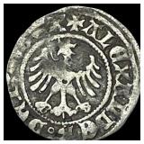 Poland Alexander 1501-06 Silver 1/2 Groschen NEAR