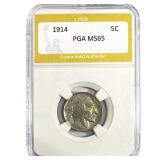 1914 Buffalo Nickel PGA MS65