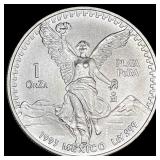 1993 Mexico 1 Onza Silver Libertad GEM BU