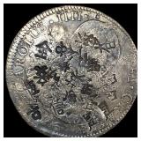 1796 Colonial Spain Silver 8 Reales Chopmarks NEAR