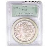 1880-S Morgan Silver Dollar PCGS MS63