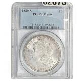 1880-S Morgan Silver Dollar PCGS MS66