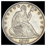 1877 Seated Liberty Half Dollar NEARLY UNCIRCULATE