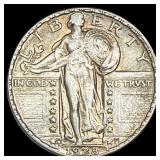 1928-D Silver Standing Liberty Quarter CLOSELY UNC