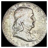 1958-D Silver Half Dollar Franklin UNCIRCULATED