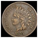 1875 Indian Head Cent NEARLY UNCIRCULATED