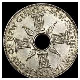 1938 New Guinea Silver Shilling UNCIRCULATED