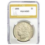 1896 Morgan Silver Dollar PGA MS65