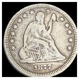 1877 Seated Liberty Quarter NICELY CIRCULATED