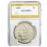 1900 Morgan Silver Dollar PGA MS65+