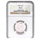 1960 Washington Silver Quarter NGC PF67