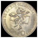 1968 Mexico Silver 25 Pesos  UNCIRCULATED