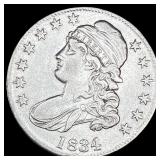 1834 Capped Bust Half Dollar NEARLY UNCIRCULATED