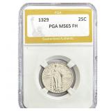 1929 Standing Liberty Quarter PGA MS65 FH