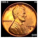 1909-S VDB Wheat Cent CHOICE BU RD