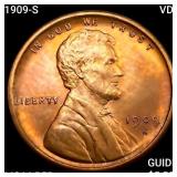 1909-S VDB Wheat Cent CHOICE BU RD