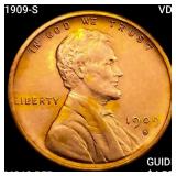 1909-S VDB Wheat Cent CHOICE BU RD