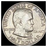 1922-S Silver Grant Memorial Half Dollar CHOICE AU