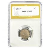1857 Flying Eagle Cent PGA MS63