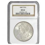 1882-S Morgan Silver Dollar NGC MS66
